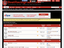 Tablet Screenshot of boatracingfacts.com